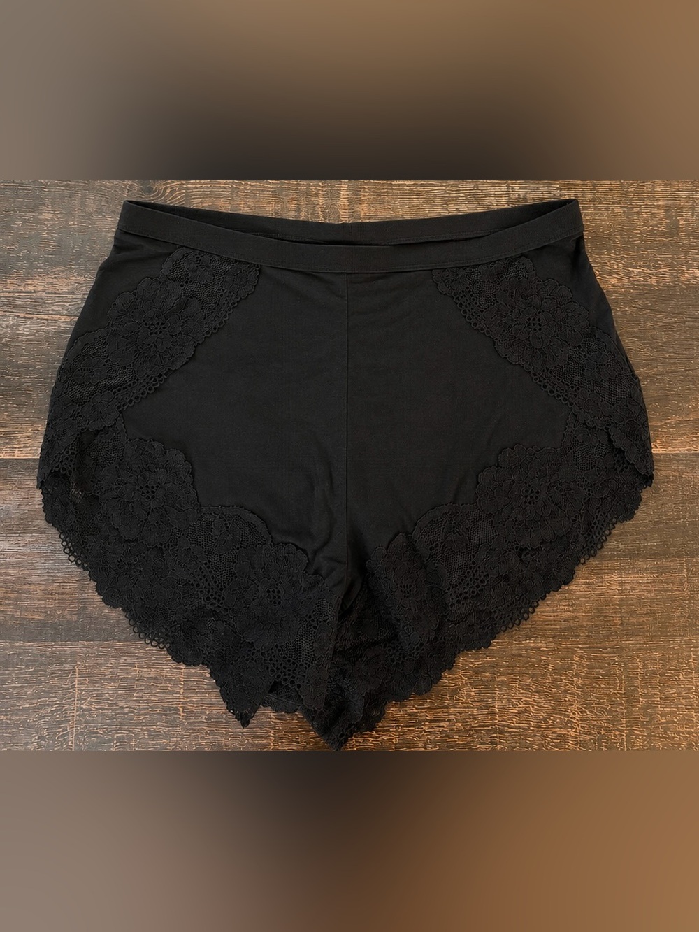 Victoria's Secret Black Lace Boyshorts